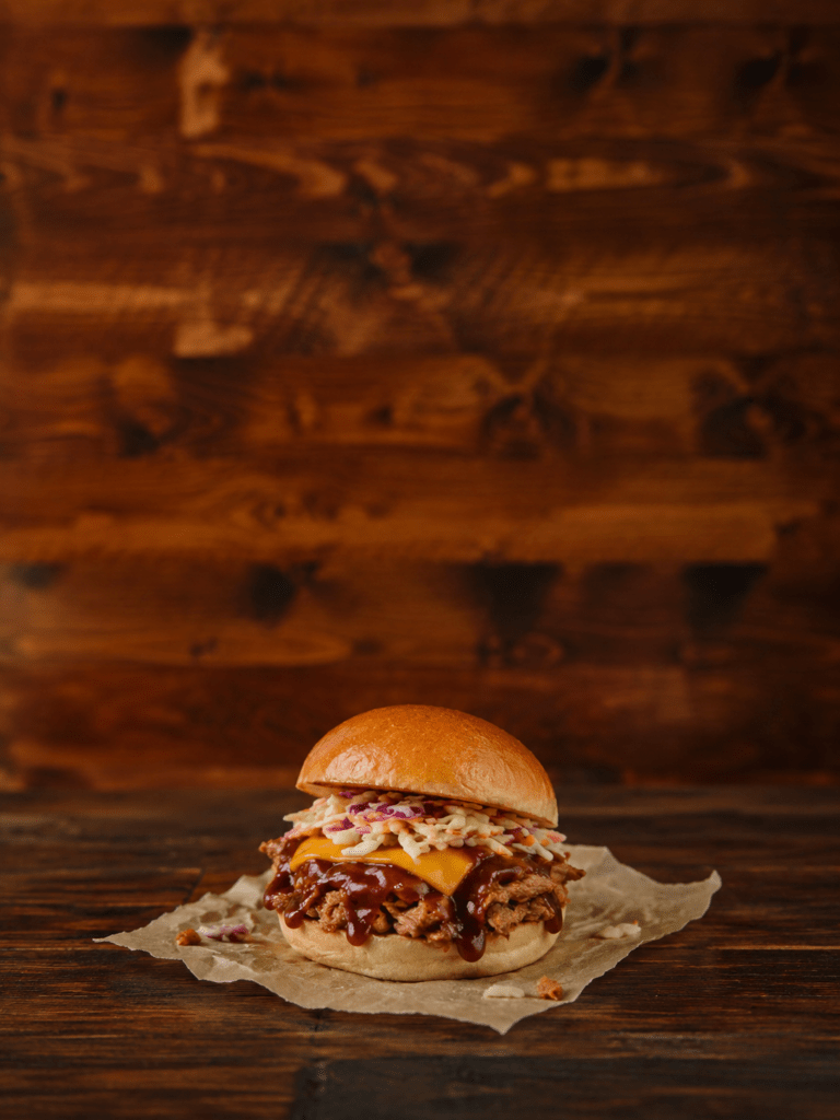 Pulled Pork Burger - Anda Smokey BBQ